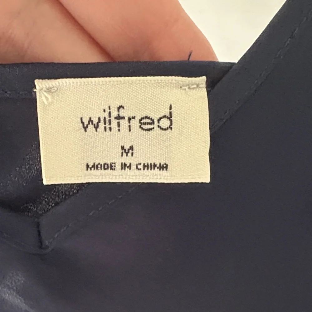 Wilfred Midnight Blue Midi Satin Dress - Picture 3 of 3